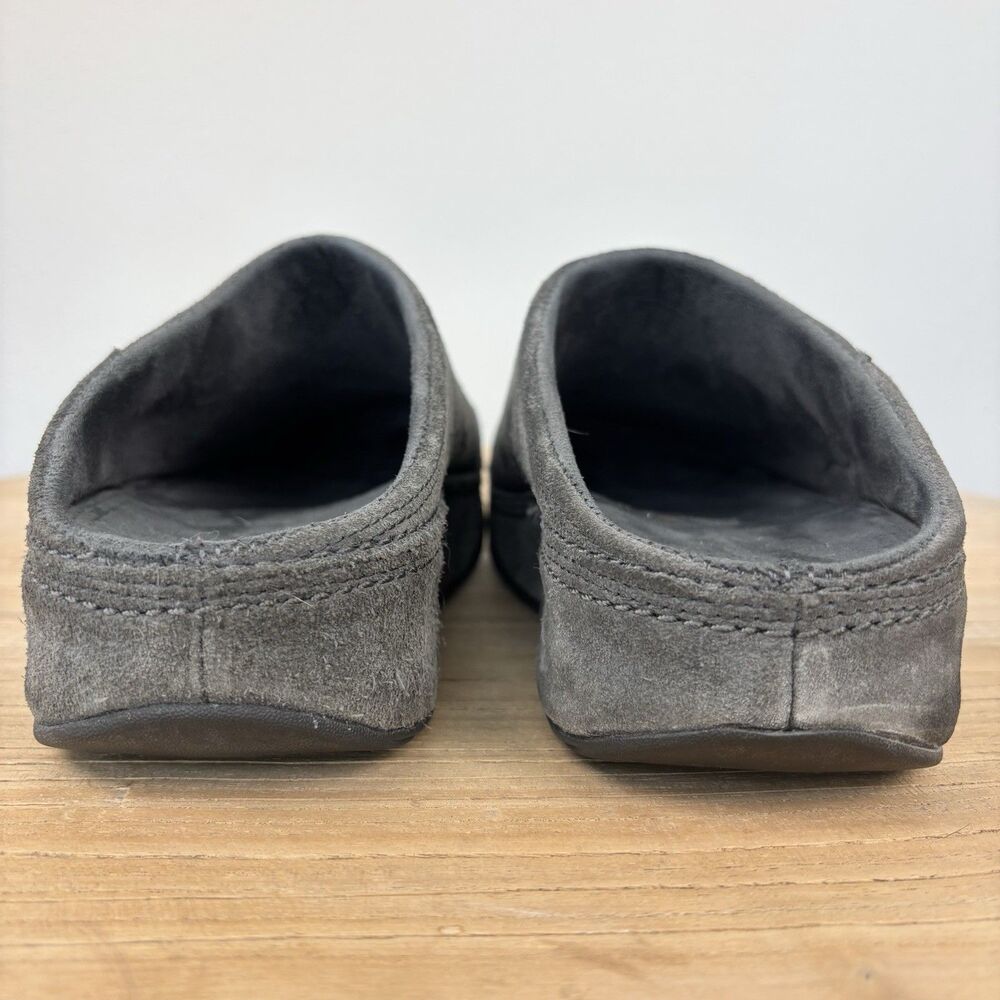 FitFlop Clogs Womens 8 Suede Slip On Mules Shoe Gray Walking Work Out Comfort - Picture 6 of 14